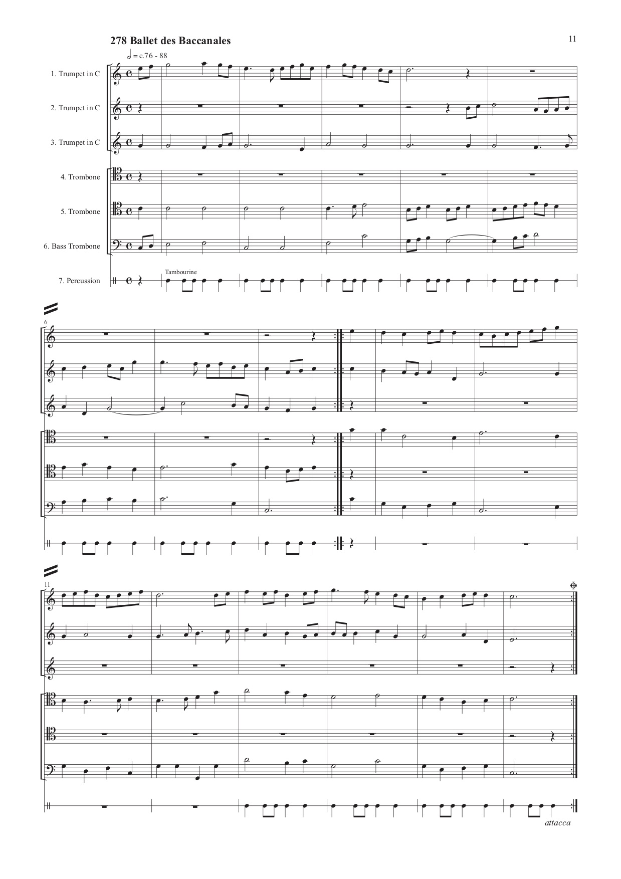 舞曲集「テルプシコーレ」より (プレトリウス) 金管六重奏 | 金管